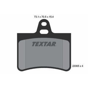 TEXTAR 2330501 Pastillas de freno trasero para Citroen C5