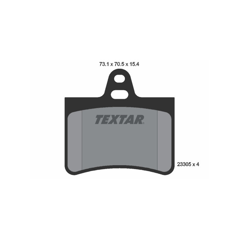TEXTAR 2330501 Brzdové destičky zadní pro Citroen C5