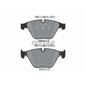 TEXTAR 2331211 Pastillas de freno delantero para BMW 5 7 6