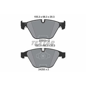 TEXTAR 2331301 Brzdové destičky přední pro BMW 3 X1
