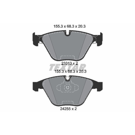TEXTAR 2331301 Brzdové destičky přední pro BMW 3 X1