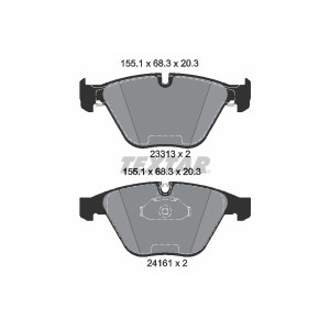 TEXTAR 2331303 Plaquettes de frein avant pour BMW 3 X1 Z4 5