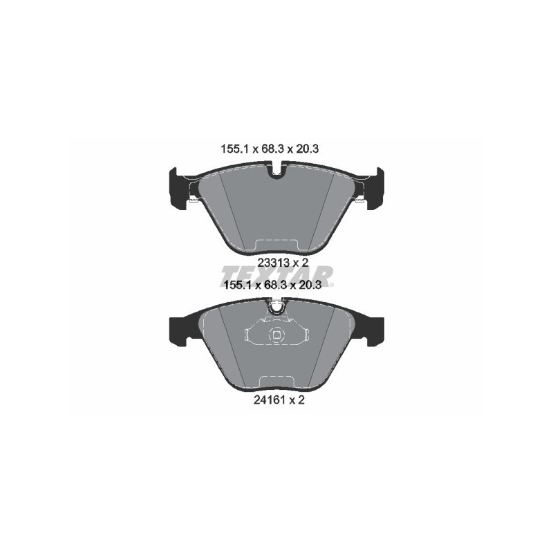 TEXTAR 2331303 Plaquettes de frein avant pour BMW 3 X1 Z4 5