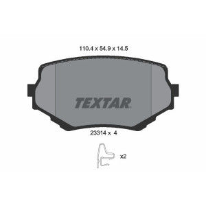 TEXTAR 2331401 Klocki hamulcowe przód dla Suzuki Vitara