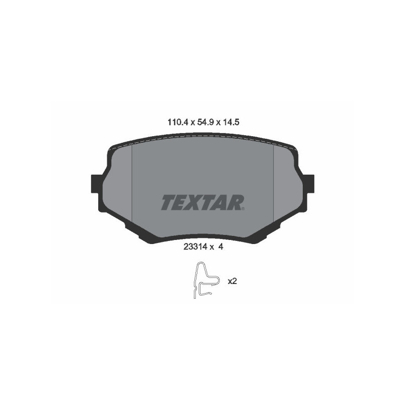 TEXTAR 2331401 Plaquettes de frein avant pour Suzuki Vitara