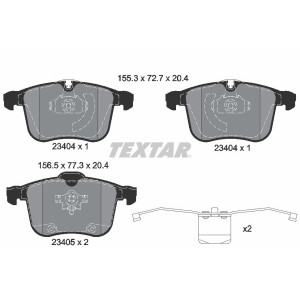 TEXTAR 2340404 Klocki hamulcowe przód dla 9-3 Vectra BLS Signum