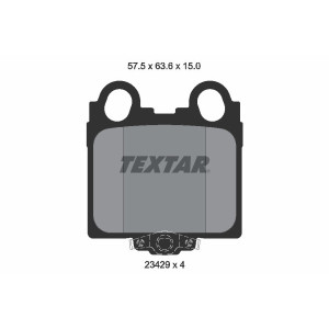 TEXTAR 2342901 Klocki hamulcowe tył dla Altezza GS IS SC