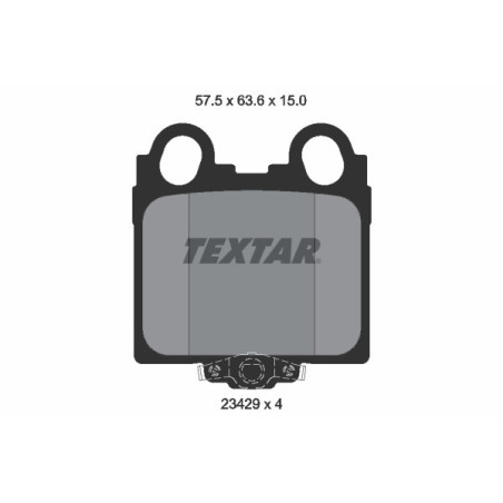 TEXTAR 2342901 Klocki hamulcowe Tył dla