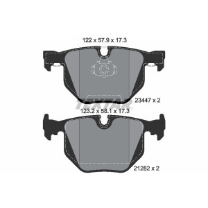 TEXTAR 2344702 Brake Pads Set Rear for