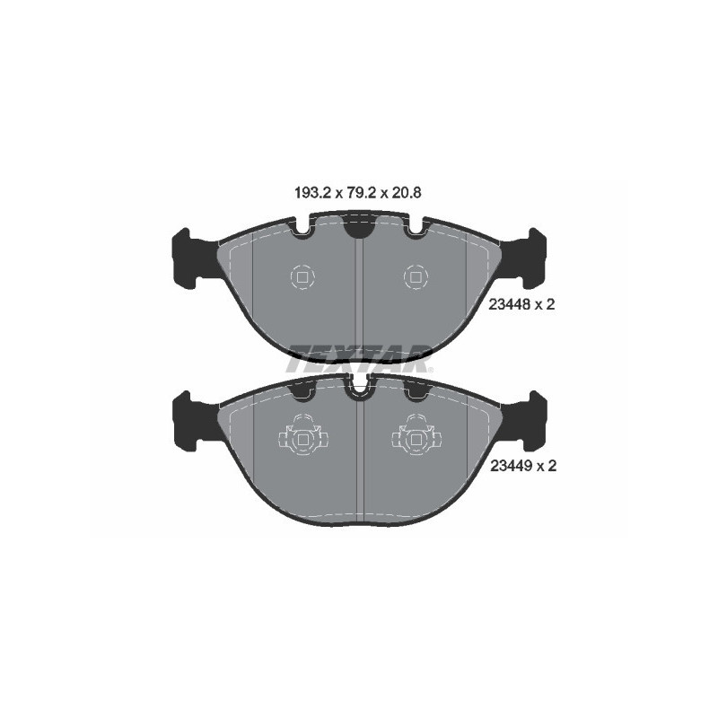 TEXTAR 2344801 Bremsbeläge Vorne für BMW X5