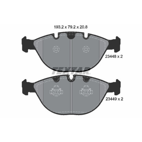 TEXTAR 2344801 Bremsbeläge Vorne für BMW X5