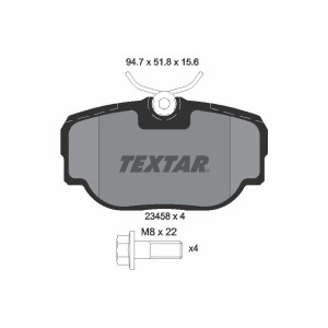TEXTAR 2345801 Plaquettes de frein arrière pour Land Rover Range Rover Discovery