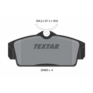 TEXTAR 2346302 Brzdové destičky Přední pro