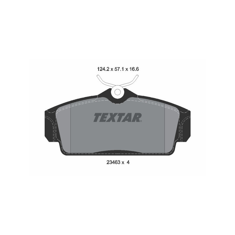 TEXTAR 2346302 Klocki hamulcowe Przód dla