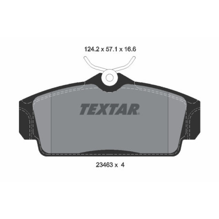 TEXTAR 2346302 Pastillas de freno delantero para Nissan Primera Almera