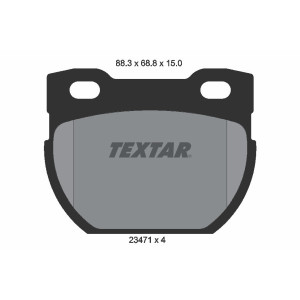 TEXTAR 2347101 Pastillas de freno trasero para Land Rover Defender