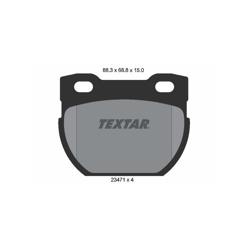 TEXTAR 2347101 Brzdové destičky zadní pro Land Rover Defender