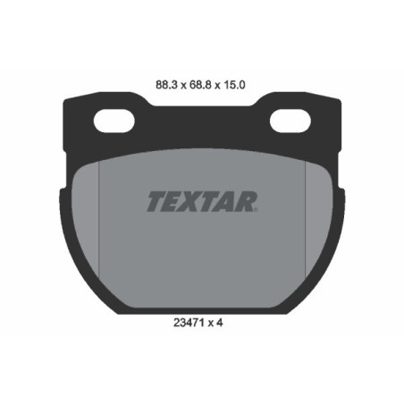 TEXTAR 2347101 Brzdové destičky zadní pro Land Rover Defender