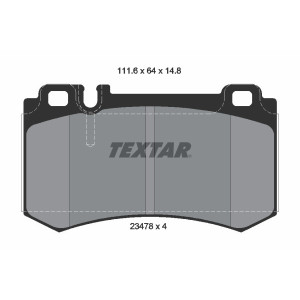 TEXTAR 2347802 Klocki hamulcowe tył dla Mercedes S CLK SL
