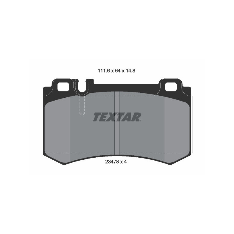 TEXTAR 2347802 Brake Pads Set Rear for Mercedes S CLK SL