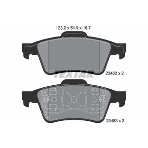 TEXTAR 2348202 Klocki hamulcowe tył dla Laguna Primera Espace Megane