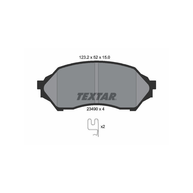 TEXTAR 2349002 Pastillas de freno delantero para Mazda 323