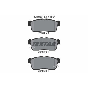 TEXTAR 2350701 Pastiglie freno anteriore per Sirion Ignis Carry Cuore Copen Alto bB Cruze
