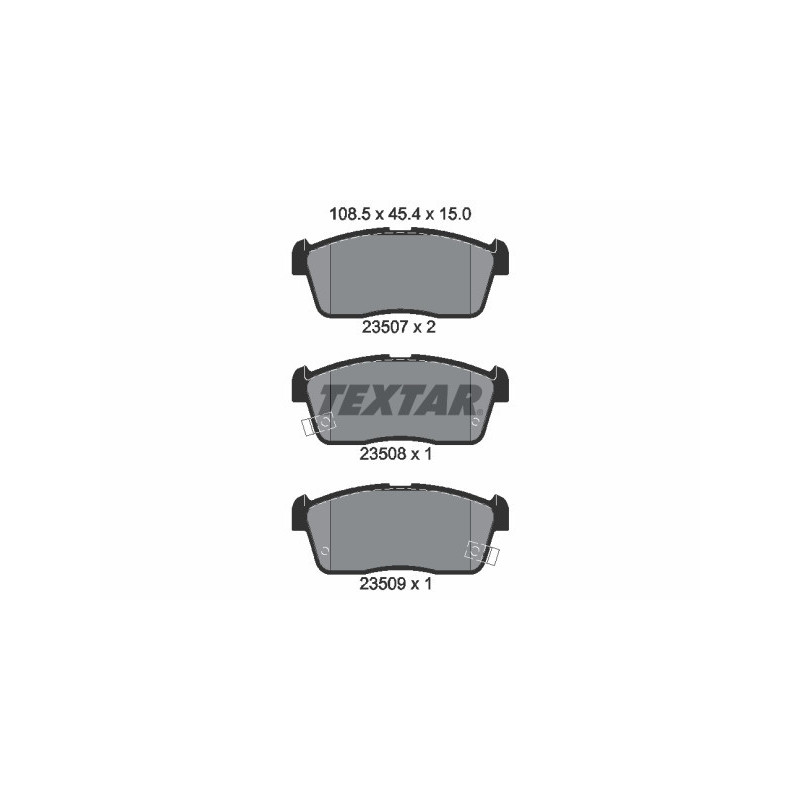 TEXTAR 2350701 Plaquettes de frein Avant pour