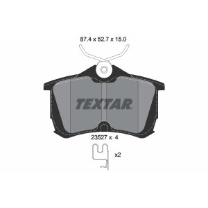TEXTAR 2352701 Pastillas de freno trasero para Honda Accord