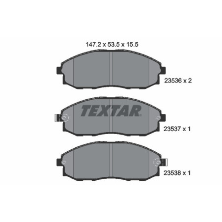 TEXTAR 2353601 Plaquettes de frein avant pour H-1 Porter H100