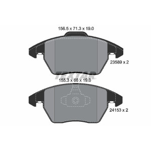TEXTAR 2358901 Klocki hamulcowe przód dla 208 308 3008 307 C4 RCZ 207
