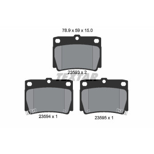 TEXTAR 2359301 Bremsbeläge Hinten für
