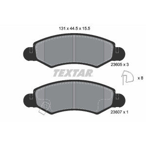 TEXTAR 2360501 Plaquettes de frein avant pour Agila Ignis Justy Cruze