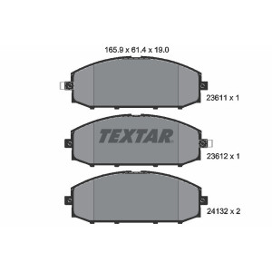 TEXTAR 2361101 Klocki hamulcowe przód dla Nissan Patrol