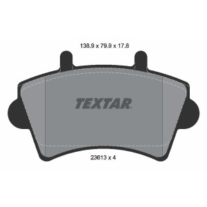 TEXTAR 2361301 Brake Pads Set Front for Movano Master Interstar