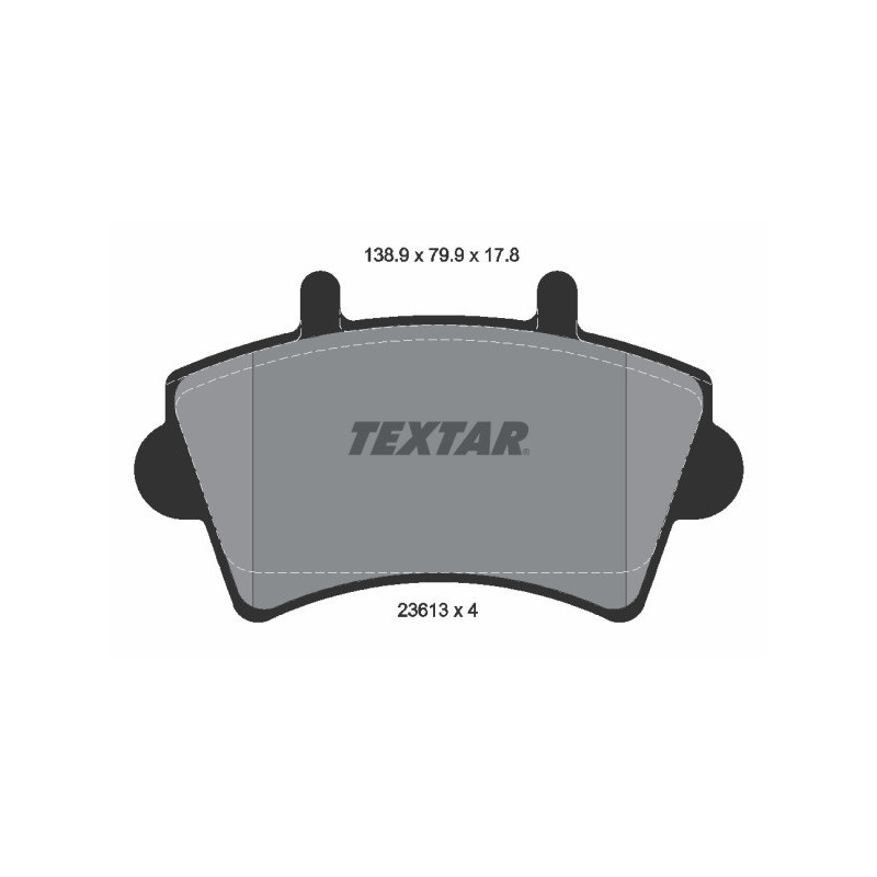 TEXTAR 2361301 Klocki hamulcowe przód dla Movano Master Interstar