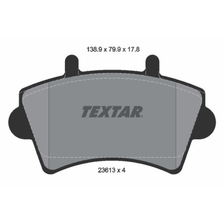 TEXTAR 2361301 Brzdové destičky přední pro Movano Master Interstar