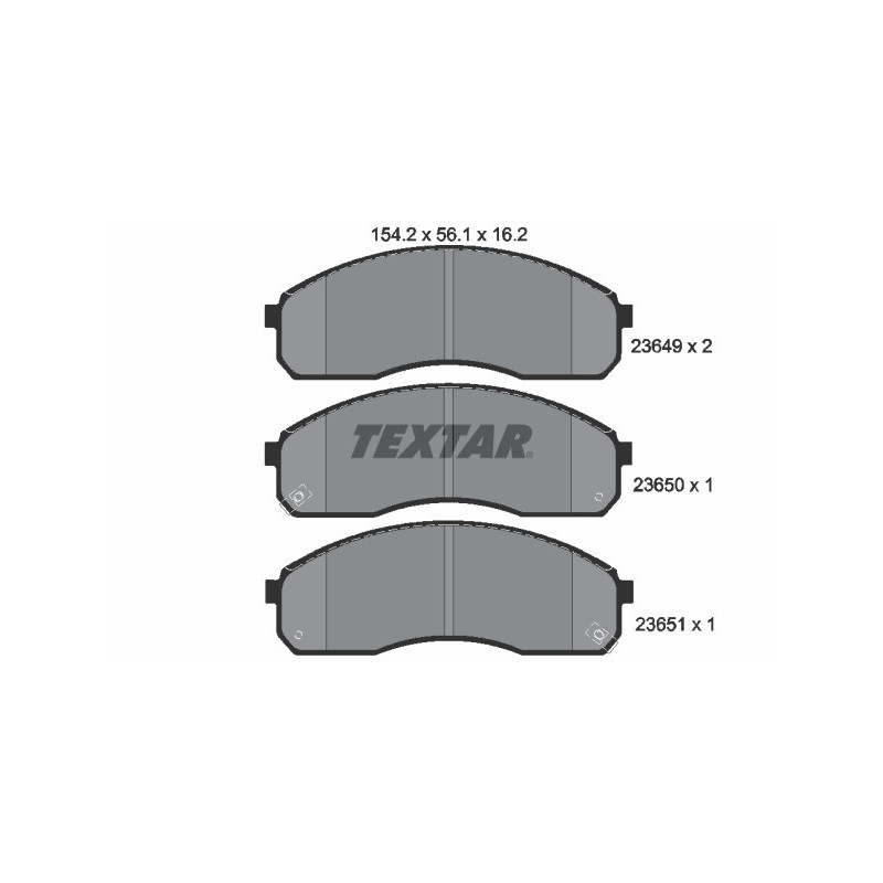 TEXTAR 2364901 Klocki hamulcowe przód dla Kia Carnival Pregio