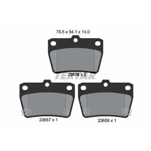 TEXTAR 2365601 Brake Pads Set Rear for DR Tiggo