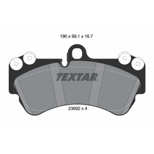 TEXTAR 2369202 Plaquettes de frein Avant pour