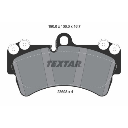 TEXTAR 2369302 Brake Pads Set Front for