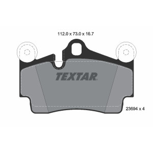TEXTAR 2369402 Brzdové platničky zadný pre Q7 Cayenne Touareg