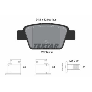 TEXTAR 2371401 Plaquettes de frein arrière pour Stilo MiTo Multipla Bravo Delta Linea