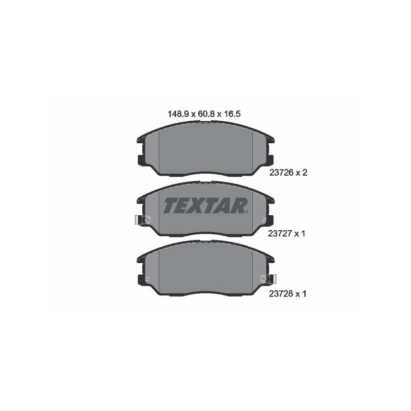TEXTAR 2372601 Brake Pads Set Front for