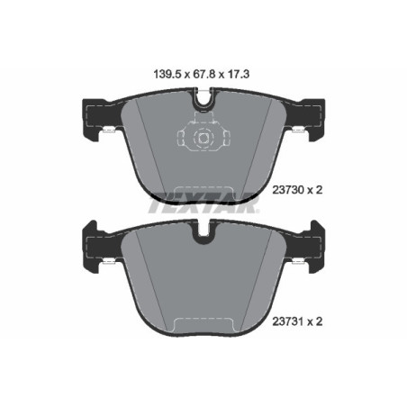 TEXTAR 2373001 Bremsbeläge Hinten für