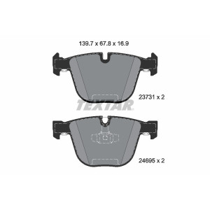 TEXTAR 2373101 Bremsbeläge Hinten für 7 5 B7