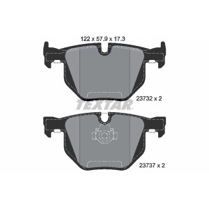 TEXTAR 2373201 Pastillas de freno trasero para BMW 5 6