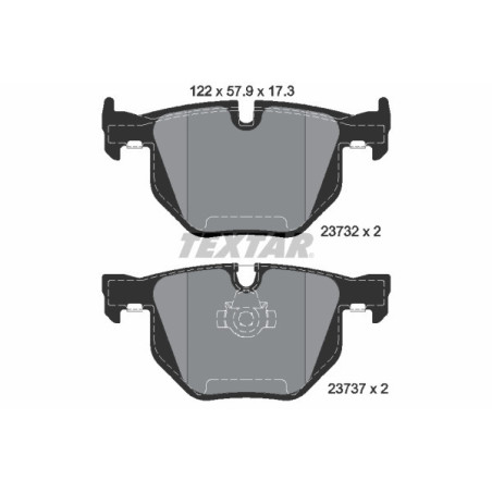 TEXTAR 2373201 Bremsbeläge Hinten für