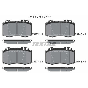 TEXTAR 2374502 Plaquettes de frein avant pour Mercedes C E CLK CLS S SL SLK