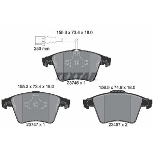 TEXTAR 2374601 Brake Pads Set Front for